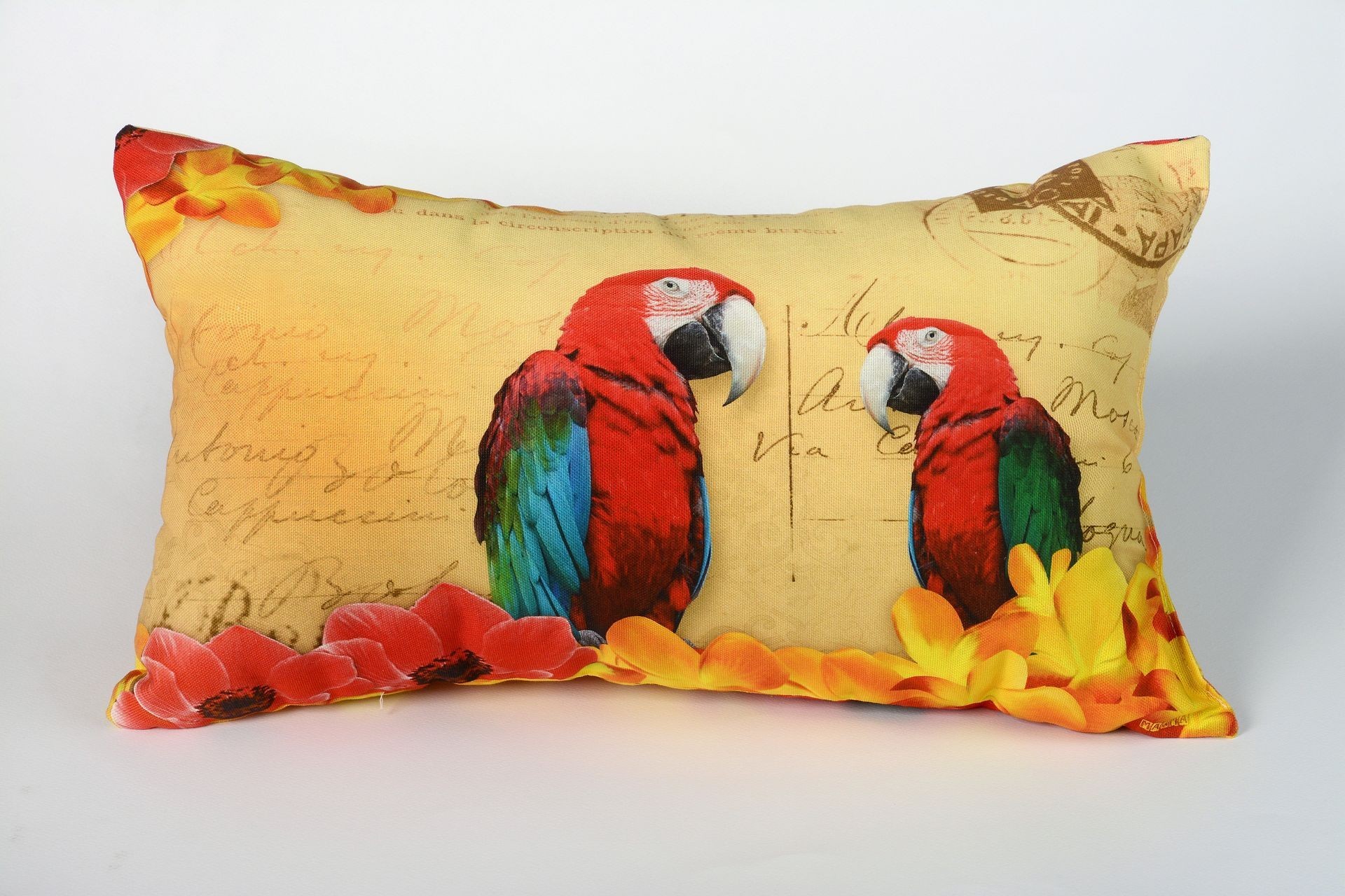 Decorative Pillow Parrots